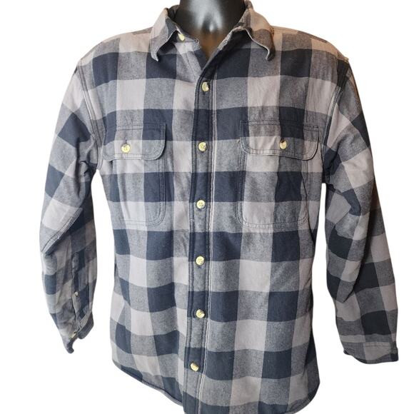 RedHead Fleece Plaid Flannel Jacket Shirt Men Medium Shacket Lumberjack Gorpcore - Picture 2 of 15